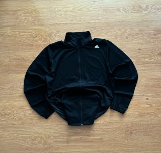 Vintage Style Adidas Climalite Black Track Jacket