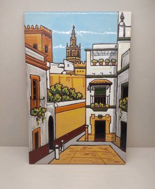 Azulejo Decorativo Escena Sevillana