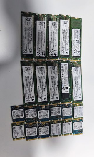 Lote 22 Discos SSD M.2 256GB