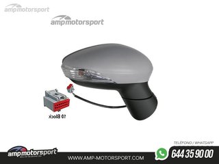RETROVISOR COMPLETO DERECHO PARA FORD FIESTA MK7