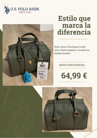 Bolso U.S. Polo Assn. Verde Oliva