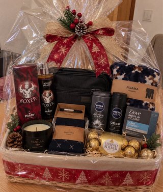 Cesta de Regalo Navidad para Hombre