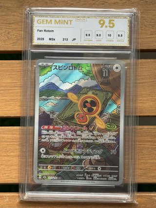 Carta Pokémon Fan Rotom Graduada NXR 9.5 Japonés