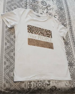 Camiseta Stradivarius Blanca Talla L