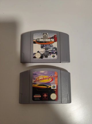 2 Juegos Nintendo 64: F1 y Lamborghini