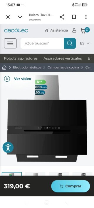 Campana Extractora Cecotec Bolero Flux DT