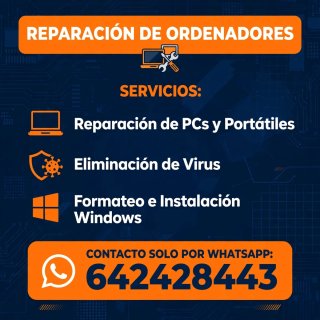 Reparaciones de informática pcs y portátiles