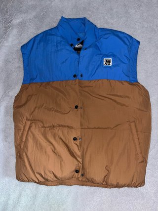 Chaleco Quiksilver Marrón y Azul