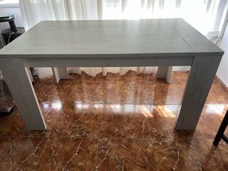Mesa de Comedor de Madera Clara 1,55 x 0,90 m