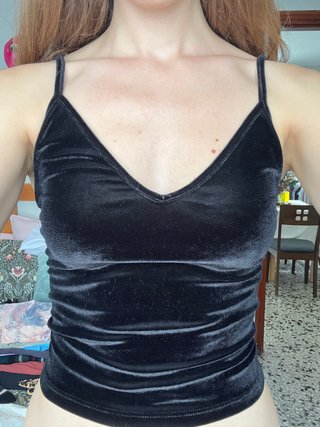 Top de Terciopelo Negro