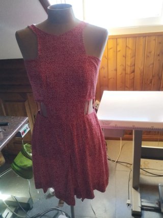 Vestido Rojo Estampado