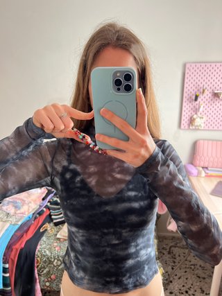 Camiseta Transparente Estampada