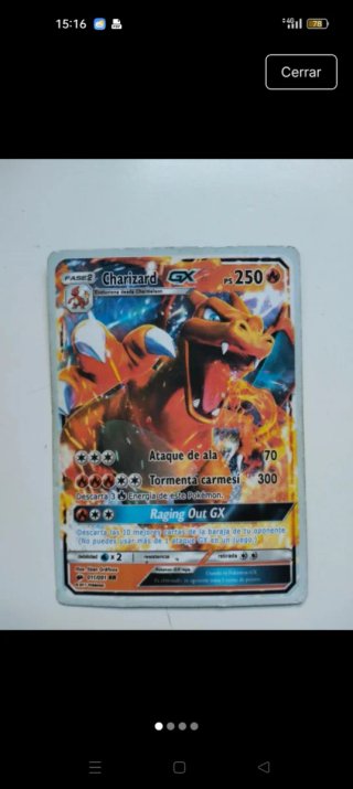 Carta Pokémon Charizard GX 2017