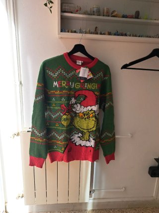 Jersey nuevo unisex de punto El Grinch talla XL
