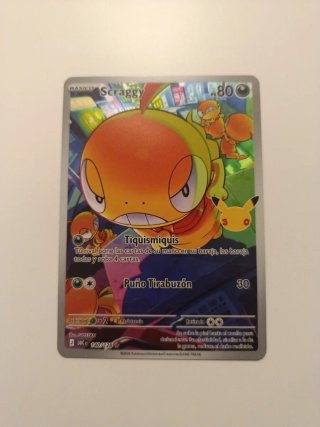 Carta Pokémon Scraggy 30 Aniversario