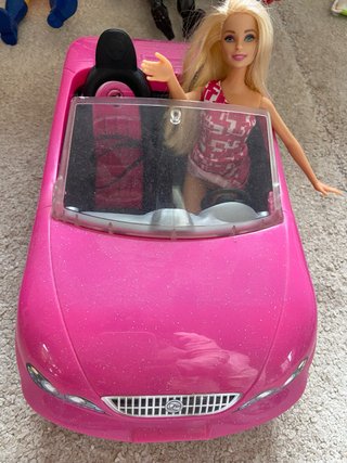Coche de Barbie con Muñeca