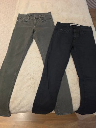 Lote 2 Pantalones Pitillo Calvin Klein Talla 36