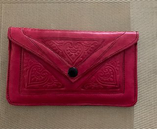 Cartera de Piel Roja