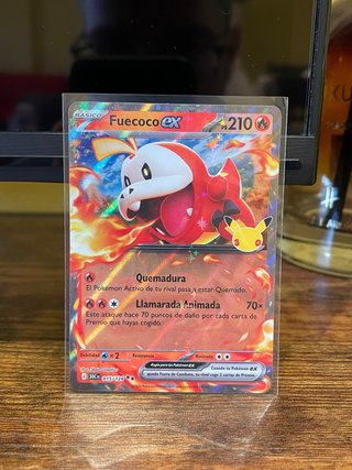 Fuecoco EX 015/128 Pokemon 30 Aniversario ESP
