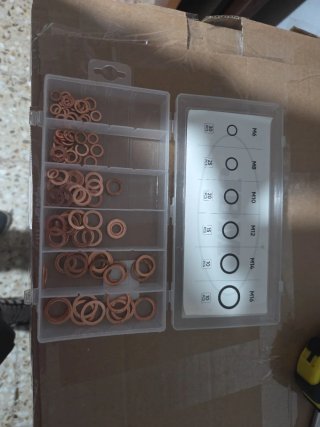 Estuche de Arandelas de Cobre