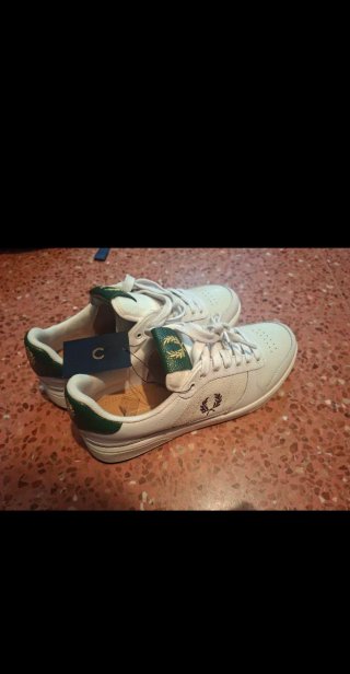 Zapatillas Fred Perry Blancas y Verdes