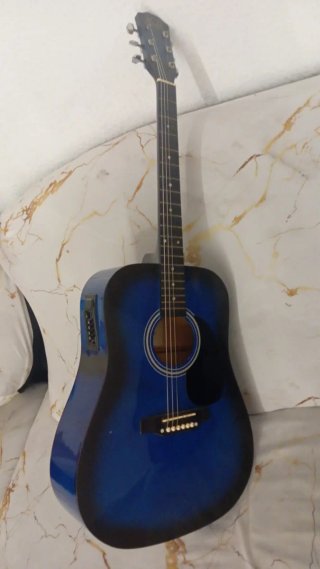 Guitarra Acústica Azul