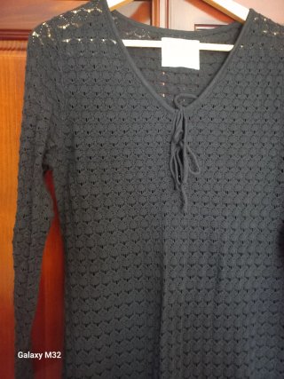 Vestido de punto negro
