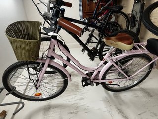Bicicleta Megamo Trivia 24 Rosa con Cesta