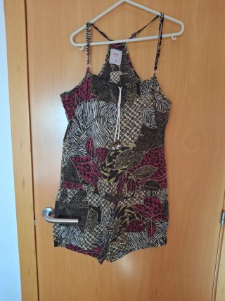 Mono Corto de Verano Estampado Talla L