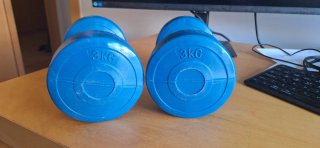 Set de 2 Mancuernas de 3kg.