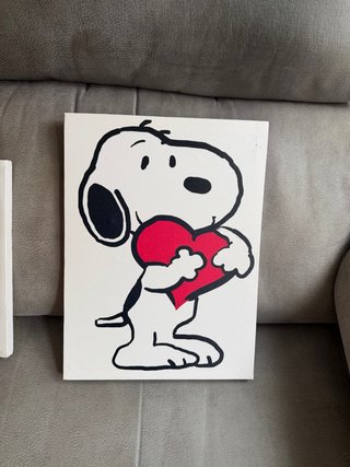 3x Cuadro de Snoopy y mafalda