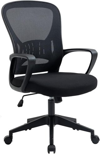 Silla de oficina ergonómica negra
