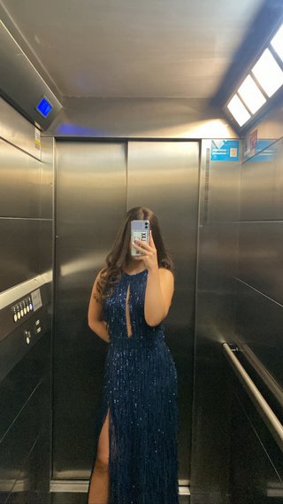 Vestido de fiesta largo azul