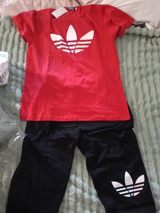 Chándal Adidas Rojo y Negro