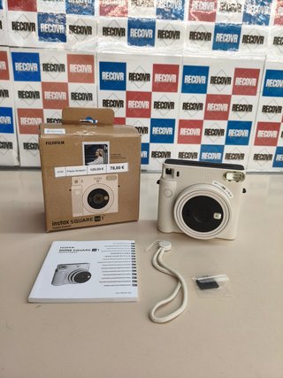 instax SQ1, cámara instantánea cuadrada, blanca