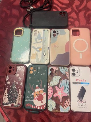 Lote de 9 Fundas para iPhone 12