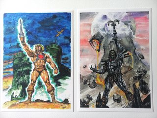 2 Postales He-Man y Skeletor (Masters of Universe)