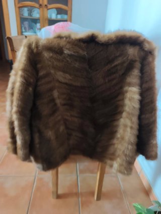 Chaquetón de pelo real vintage