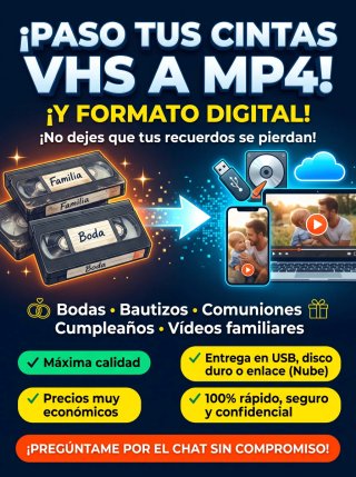 Digitalización de cintas VHS a formato MP4