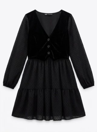 Vestido Negro Zara