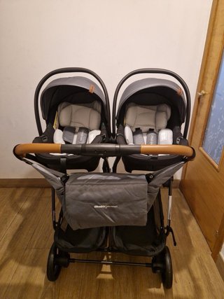 Carrito Gemelar Dúo Smart con 2 Grupo 0+