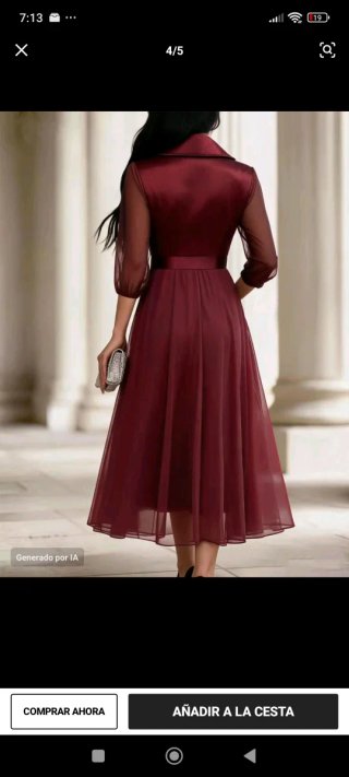 Vestido burdeos  para ocasión especial