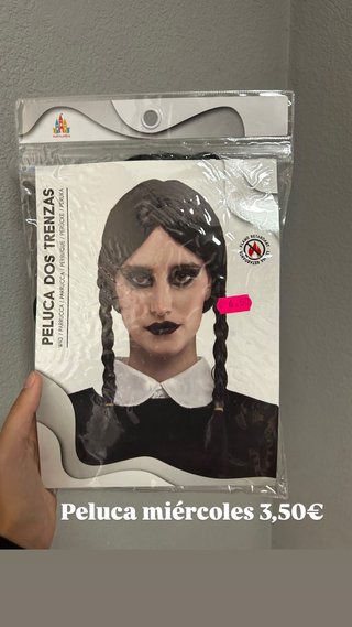 Peluca de Trenzas Estilo Miércoles