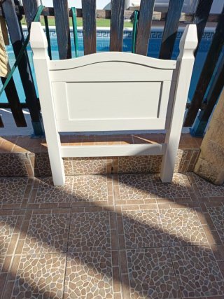 Cabecero de Cama de Pino Blanco Lo Regalo
