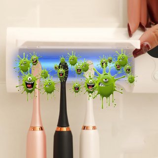 Desinfectador de cepillos de dientes , RECARGABLE