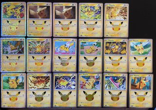 Cartas Pikachu Pokemon 30 Aniversario ESP