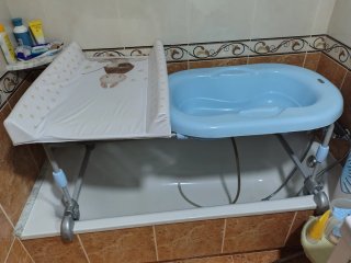 Bañera con Cambiador Brevi para Bebé