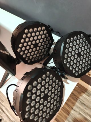 Set de 3 Focos LED para DJ