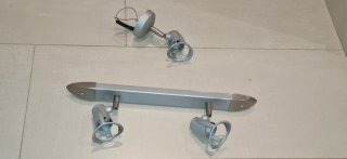 Conjunto de 2 Apliques de Pared Metálicos