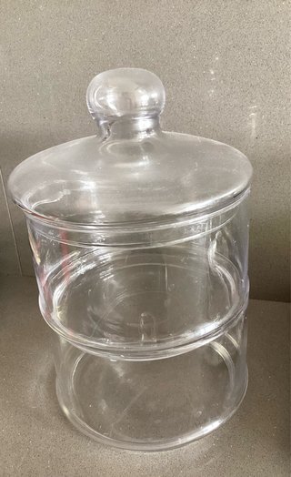 Bombonera de 2 pisos transparente